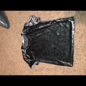 Bold Grey/Silver Velvet Shirt